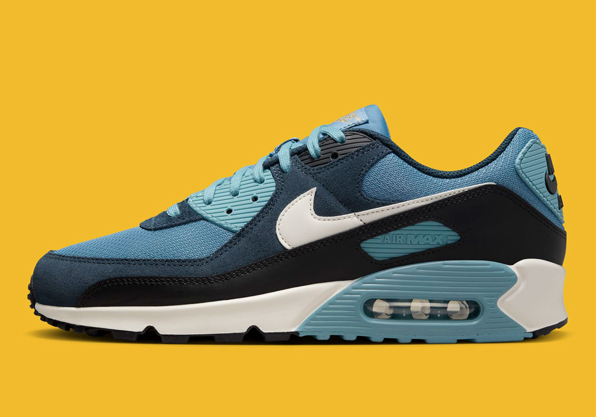 Nike Air Max 90 Armory Navy Aegean Storm Denim Turquoise Pale Ivory Fz9895 400 8