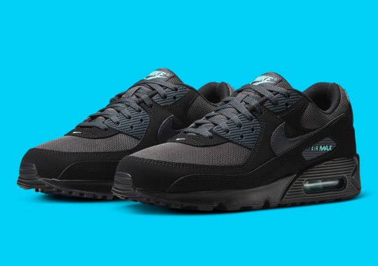 nike air max 90 black anthracite aurora green hv6224 001 2