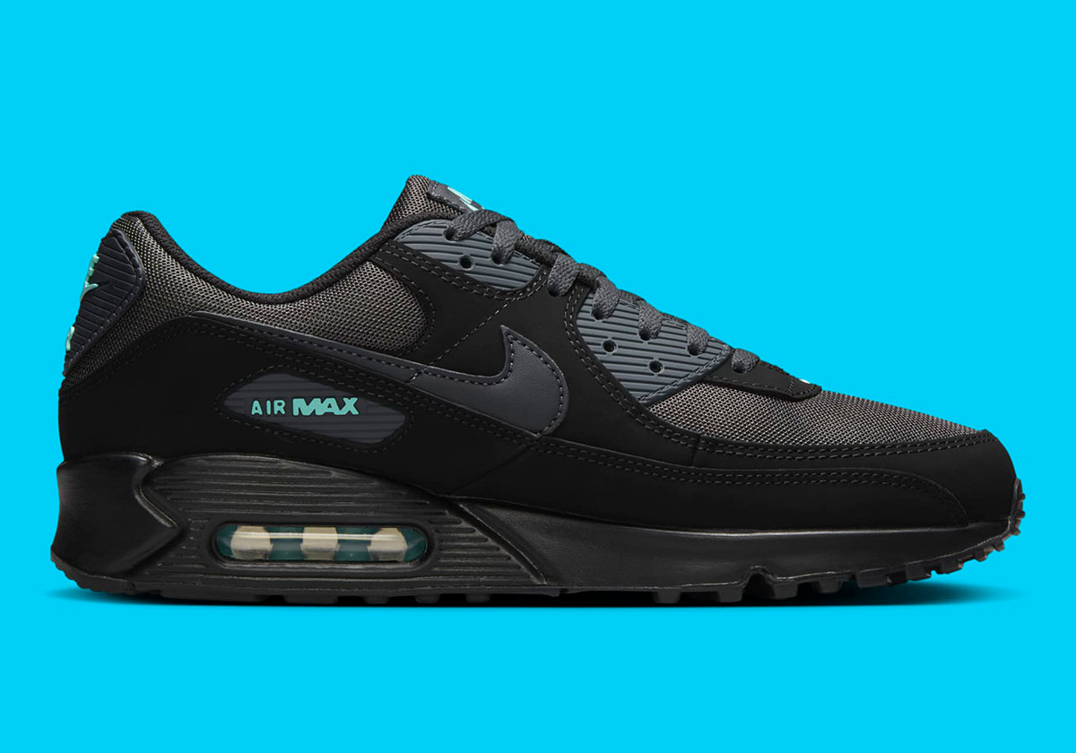 nike air max 90 black anthracite aurora green hv6224 001 3