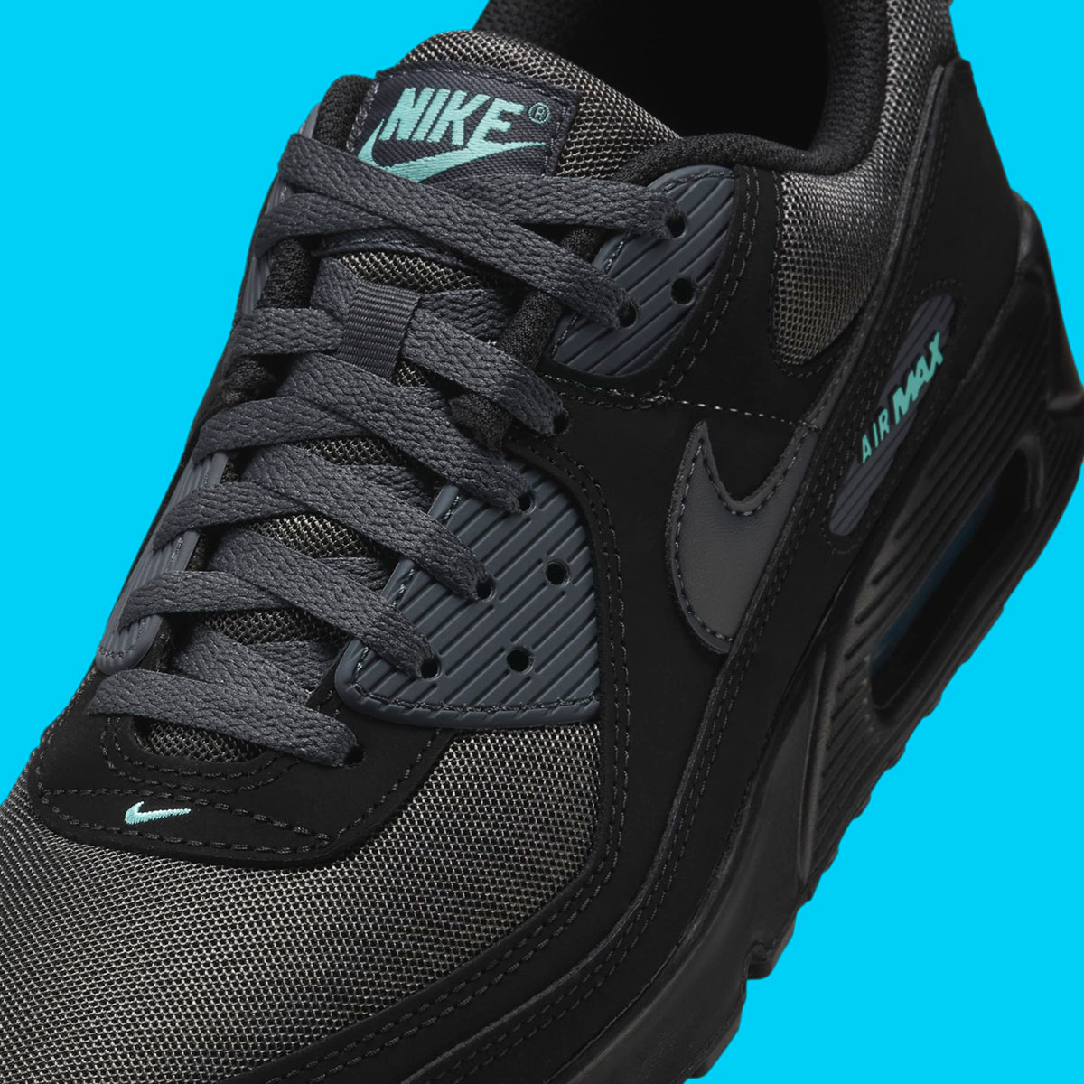 nike air max 90 black anthracite aurora green hv6224 001 4