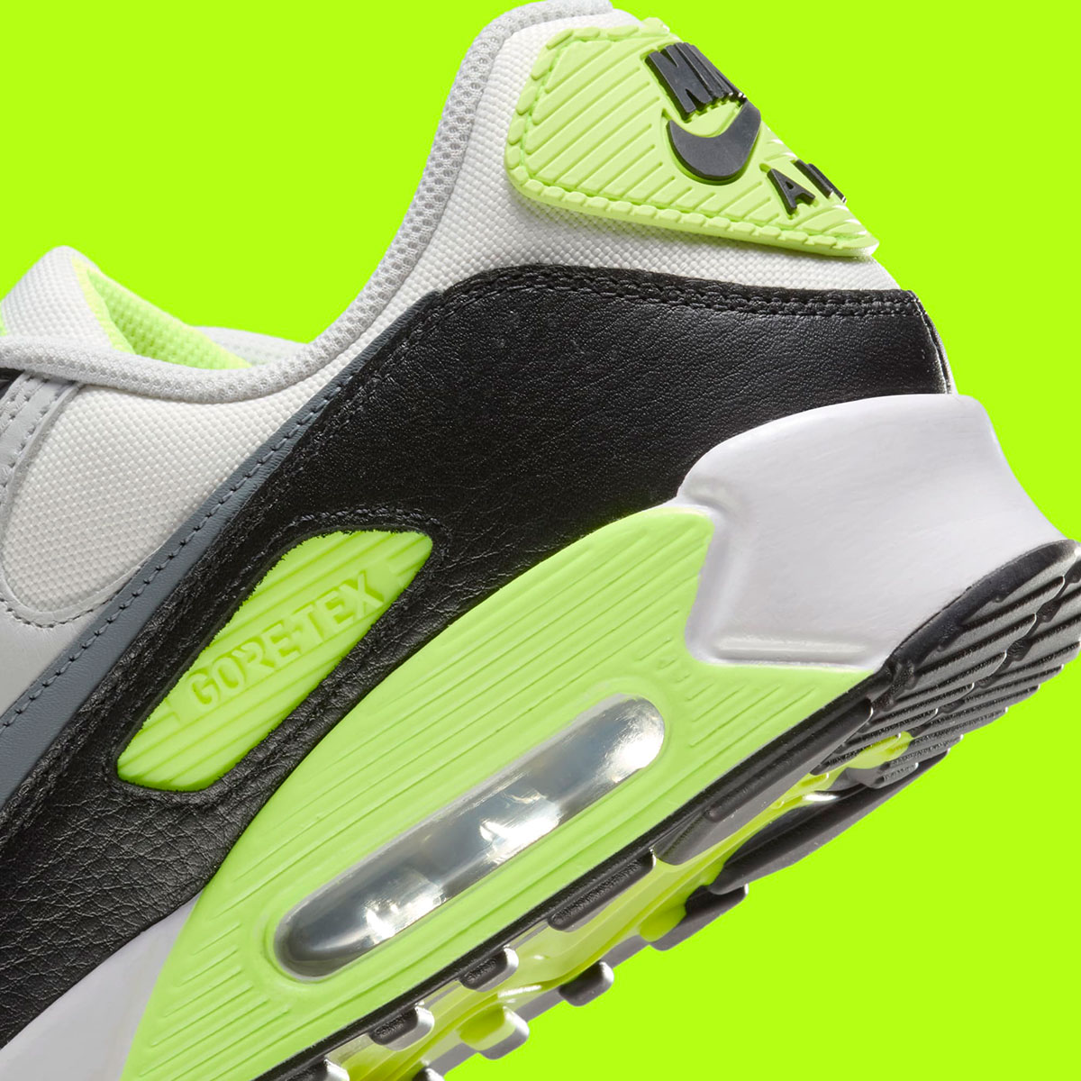 Nike Air Max 90 Gore Tex Summit White Cool Grey Volt Black Fd5810 102 7