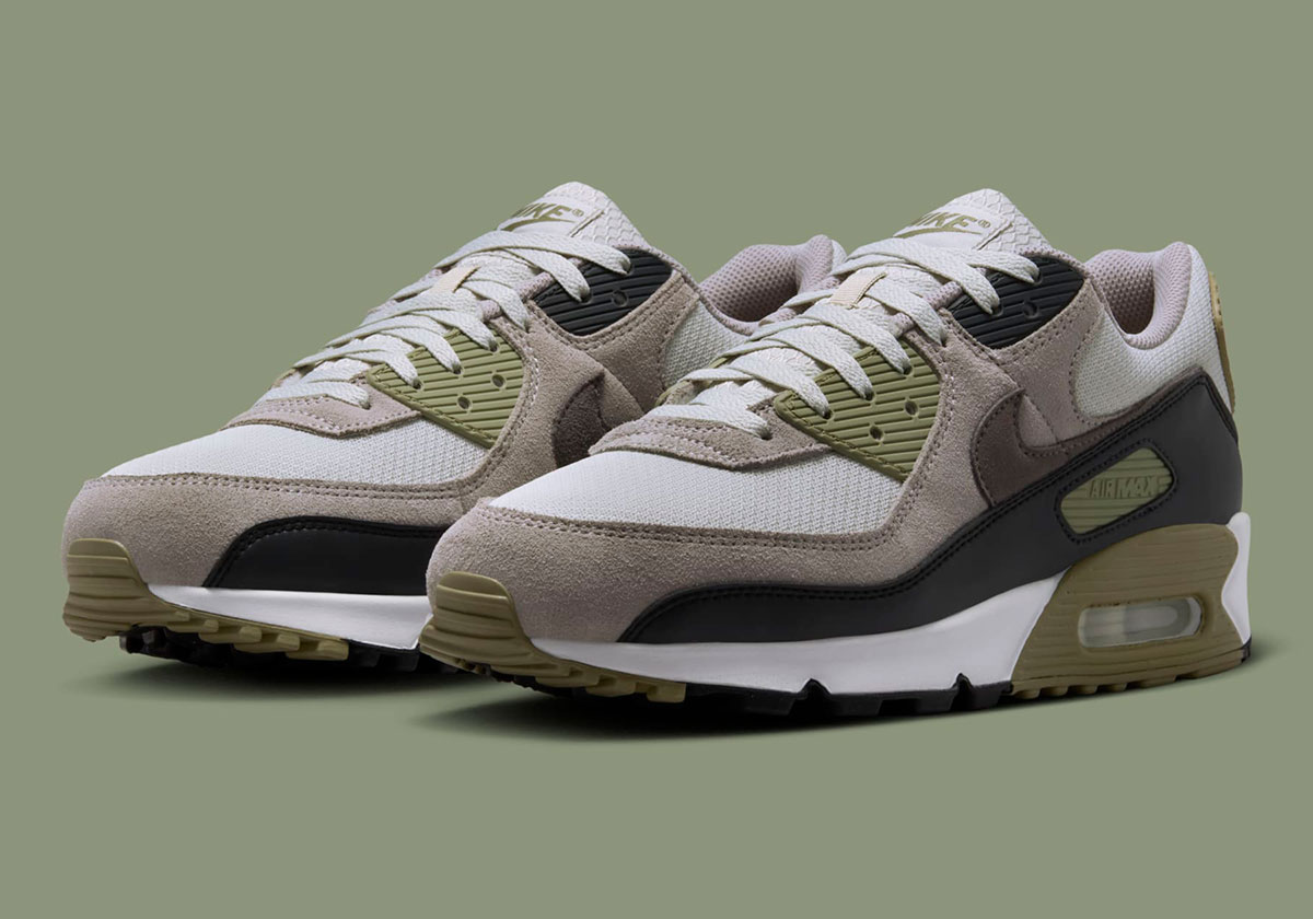 nike air max 90 light olive grey black dm0029 011 3