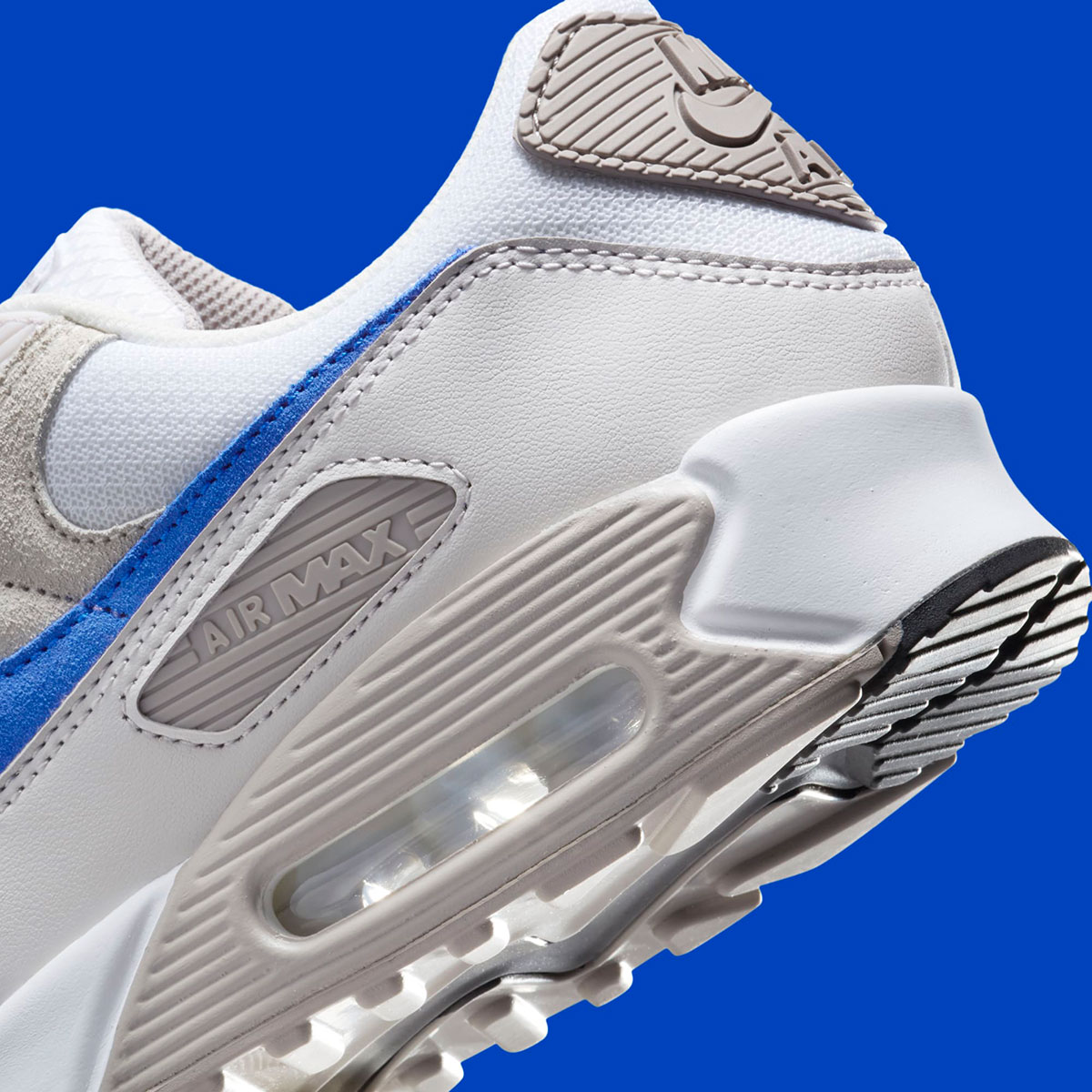 Nike Air Max 90 White Racer Blue College Grey Summit White Vast Grey Black Dm0029 110 2