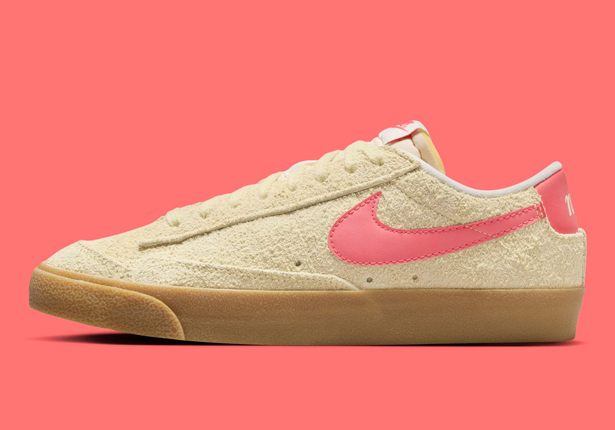 Nike Blazer Low 77 Tan Pink Gum Fq8060 700 2