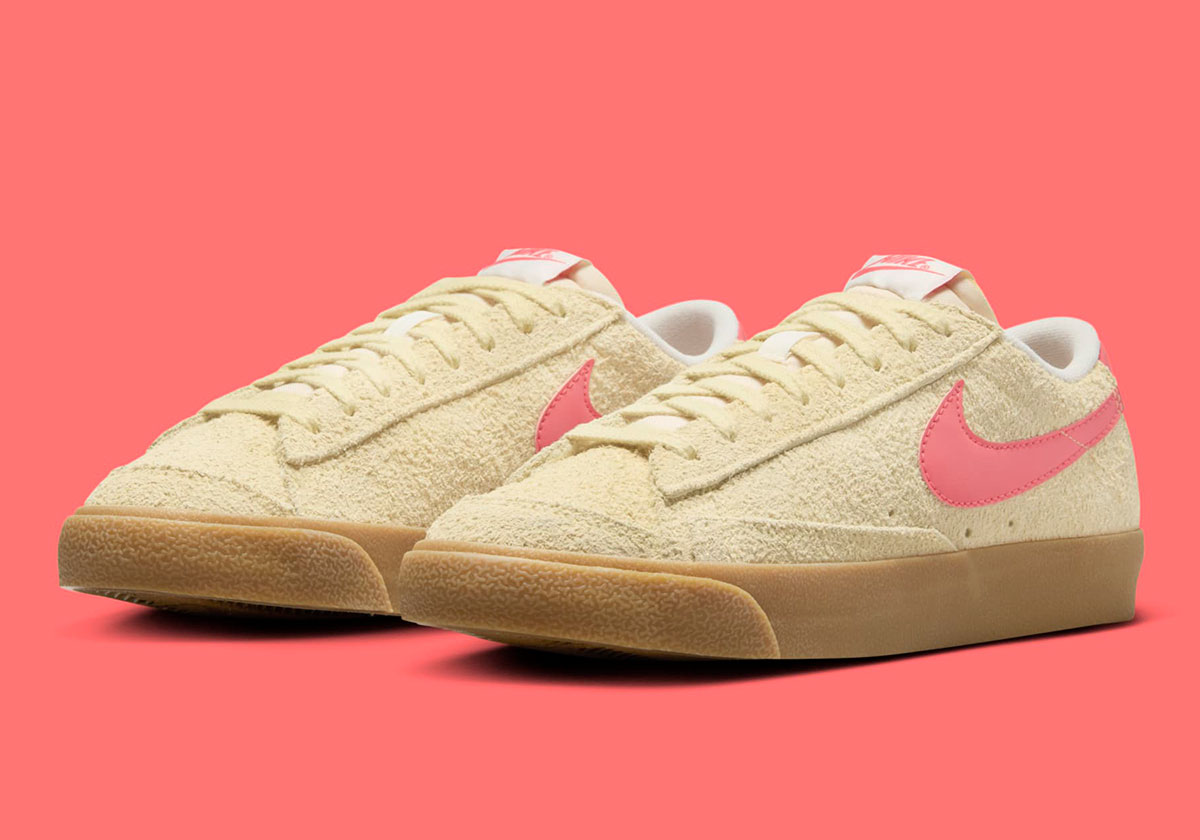 The Nike Blazer Low Gets A Tan & Pink Suede Overhaul