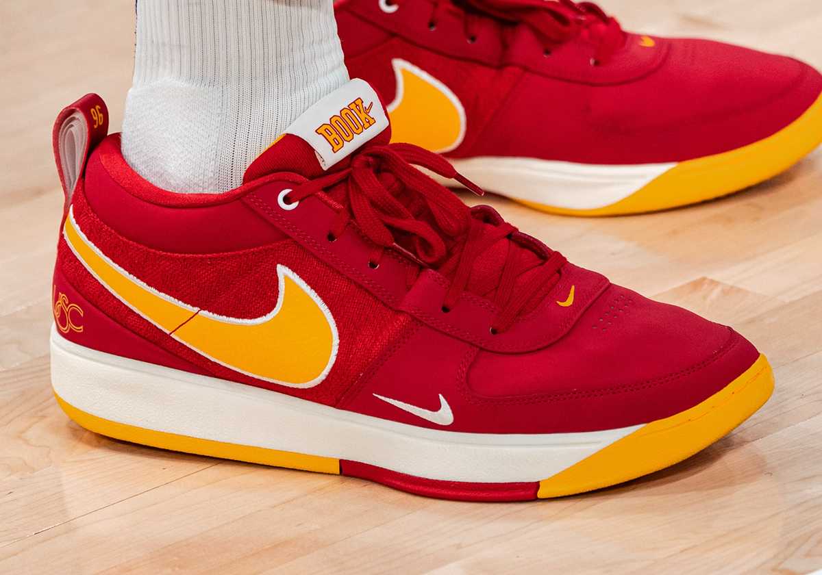 Devin Booker Wears Nike Book 1 "USC Trojans" PE On The Intuit Dome's Opening Night