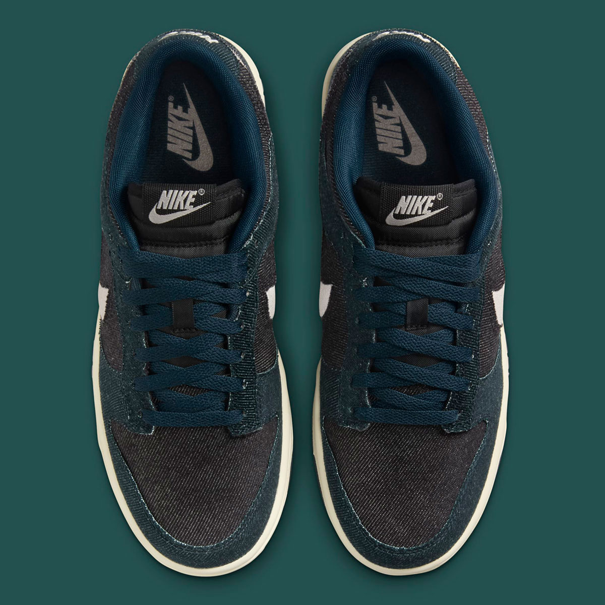 Nike Dunk Low Denim Armory Navy College Grey Black Hf1985 400 1