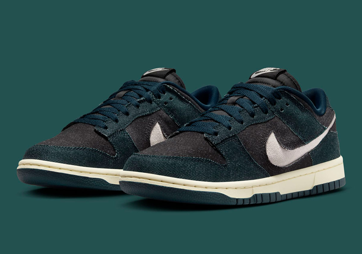 “Armory Navy” Takes Over As The Nike Dunk Low Wears Denim