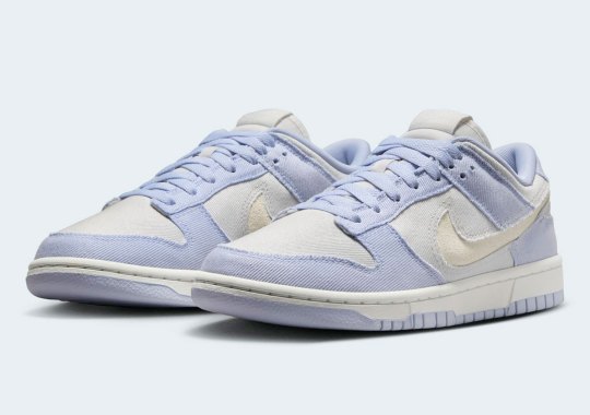 nike dunks Brings Twill Denim To The Dunk Low "Ghost"