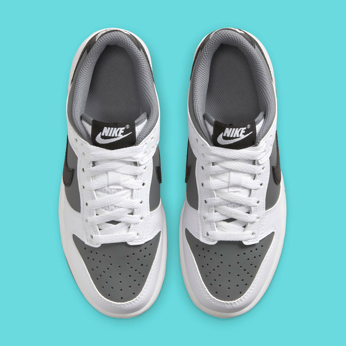 Nike Dunk Low Gs Smoke Grey White Black Hj9202 100 8