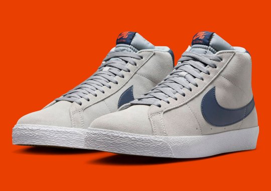 The Nike SB Blazer Mid Cleans Up In “Wolf Grey”