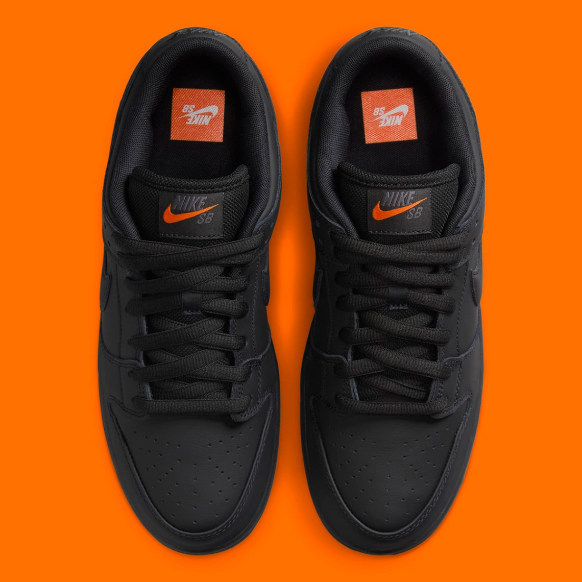 Nike SB Dunk Low Pro ISO “Triple Black/Anthracite Orange” Nike SB Dunk Low Pro ISO in  main image 3