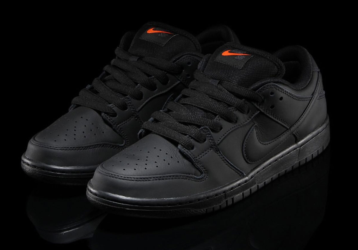 nike sb Nightshade Dunk low pro iso black anthracite safety orange FJ1674 001