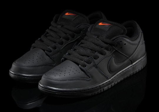 nike sb dunk low pro iso black anthracite safety orange FJ1674 001