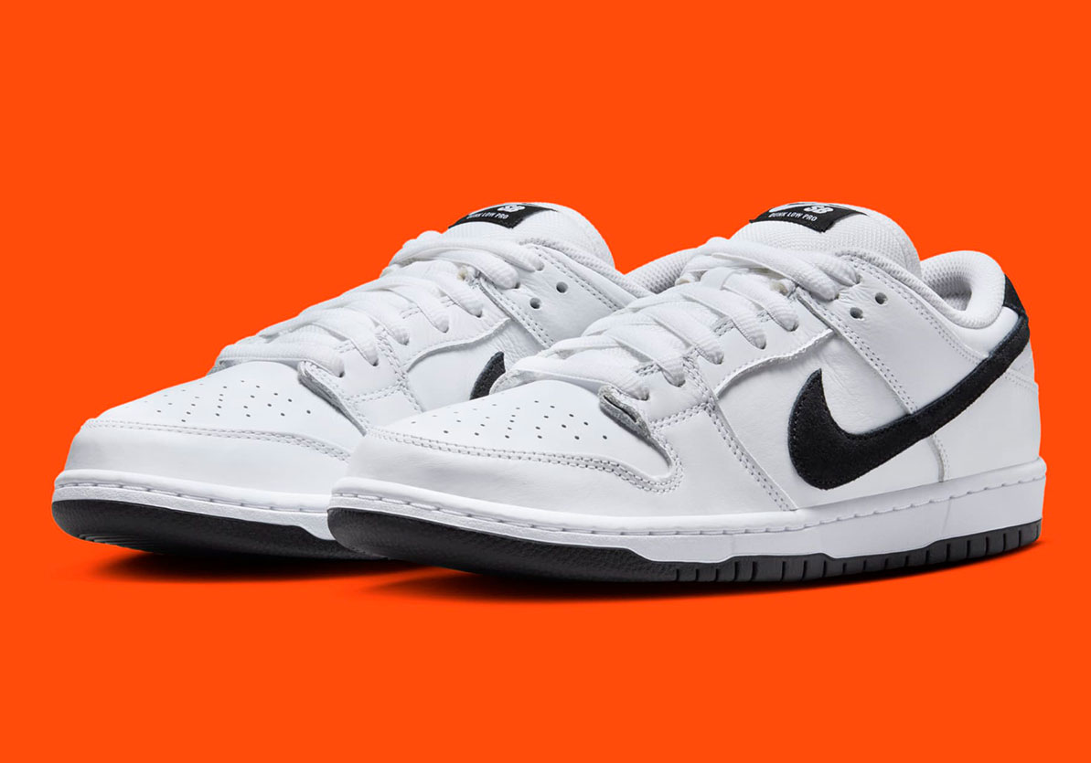 The Nike SB Dunk Low Cleans Up In White And Black