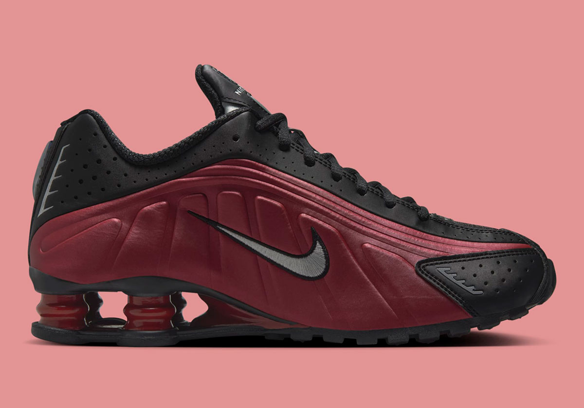 Nike Shox R4 Black Metallic Silver Team Red Ar3565 009 7