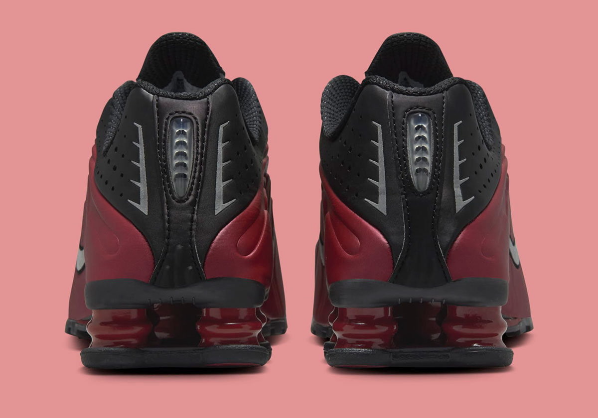 Nike Shox R4 Black Metallic Silver Team Red Ar3565 009 8