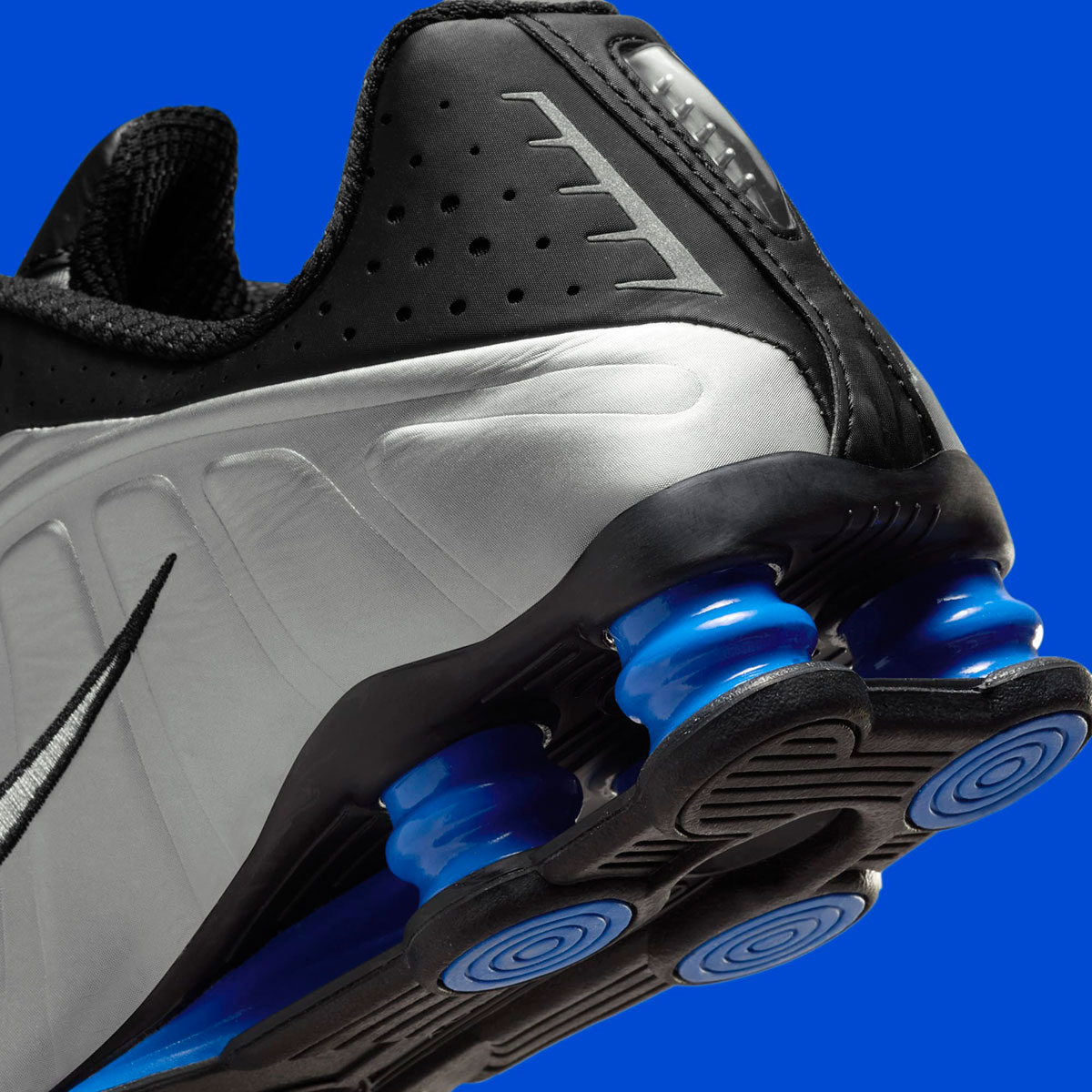 Nike Shox R4 Metallic Silver Black Racer Blue Ar3565 006 6