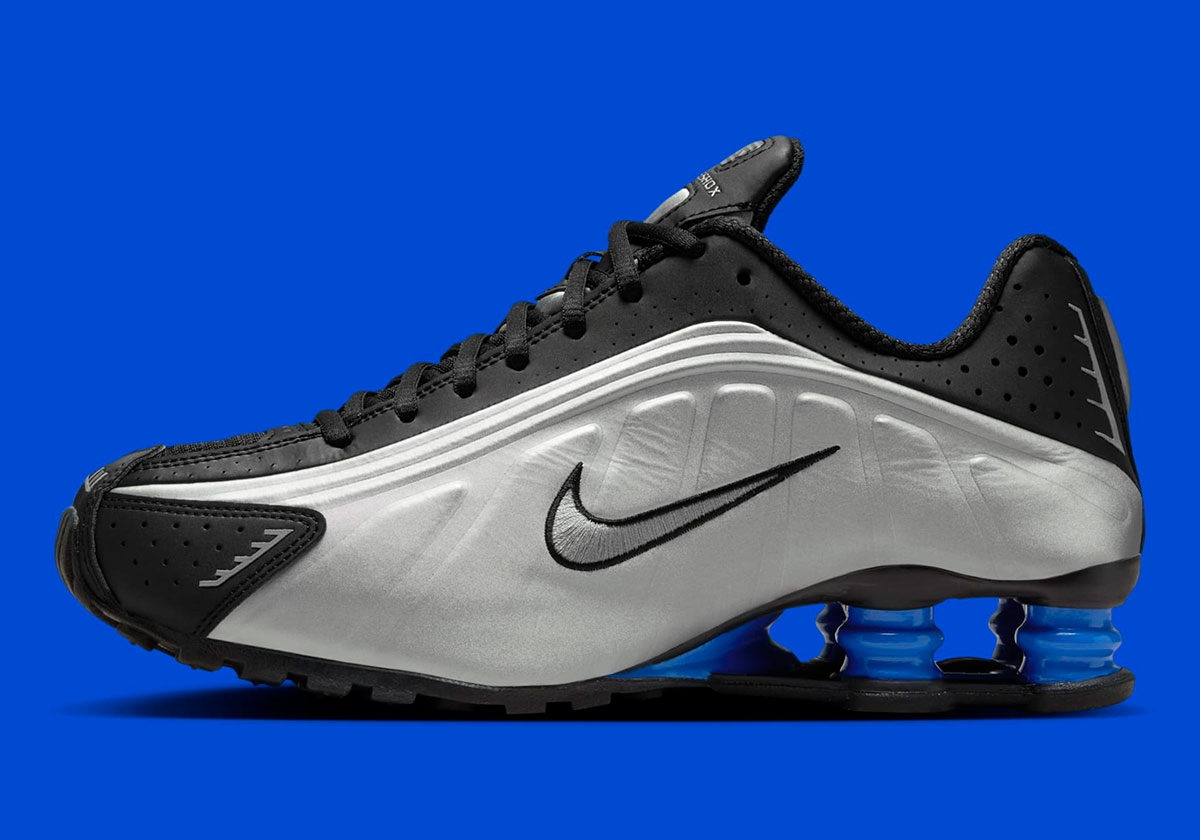 Nike Shox R4 Metallic Silver Black Racer Blue Ar3565 006 9