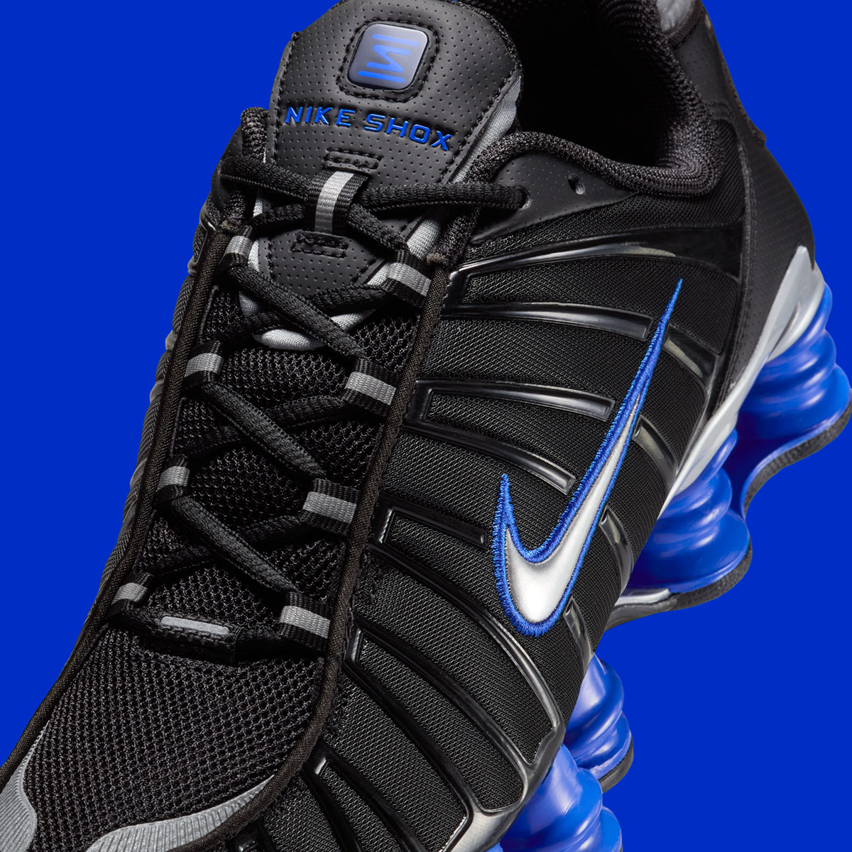 Nike Shox Tl Black Racer Blue Metallic Silver Cn0151 004 1