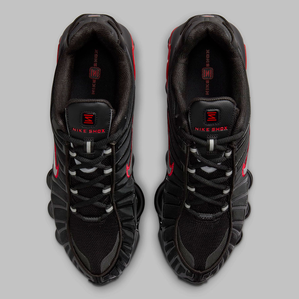 nike shox tl black university red metallic silver cn0151 003 1