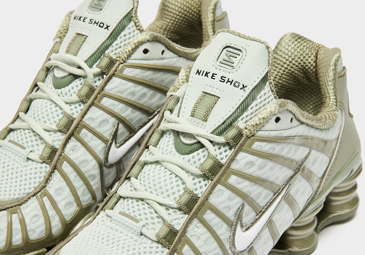 Nike Shox Tl Light Silver White Light Army Ar3566 006 2