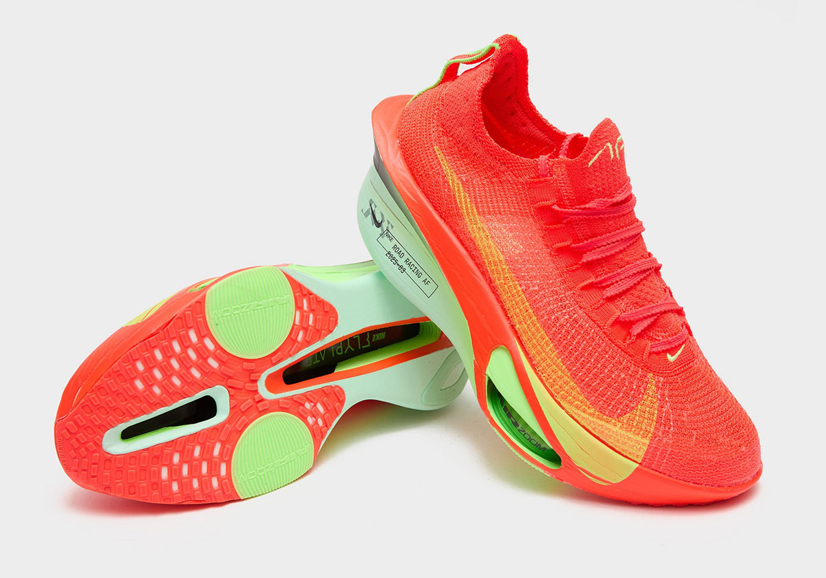 Nike Zoomx Alphafly 3 Bright Crimson Cave Purple Lime Blast Mint Foam Sunset Tint Green Strike Fd8311 600 4