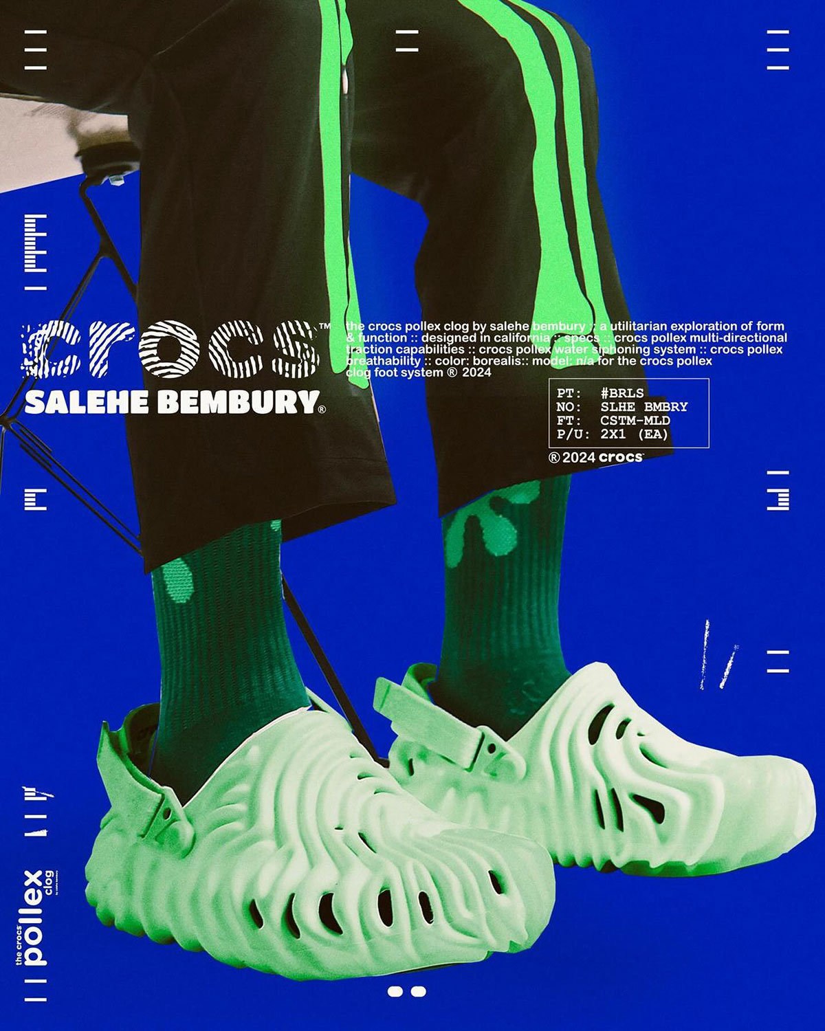 Salehe Bembury crocs Bayaband Pollex Clog Borealis Release Date 3