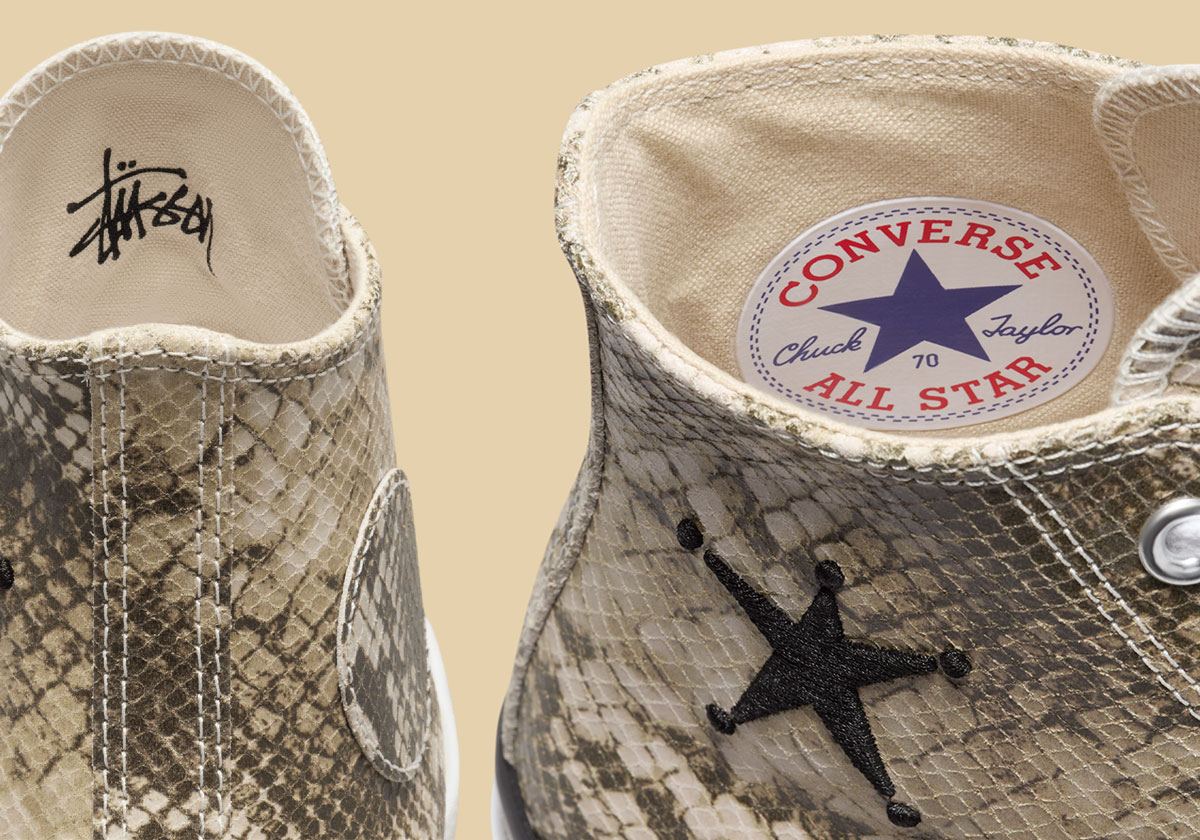 Stüssy Just Dropped Their Converse Chuck 70 "Snakeskin" Collab