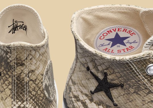 Stüssy Brings Snakeskin To Their Latest Converse Chuck 70 Collab