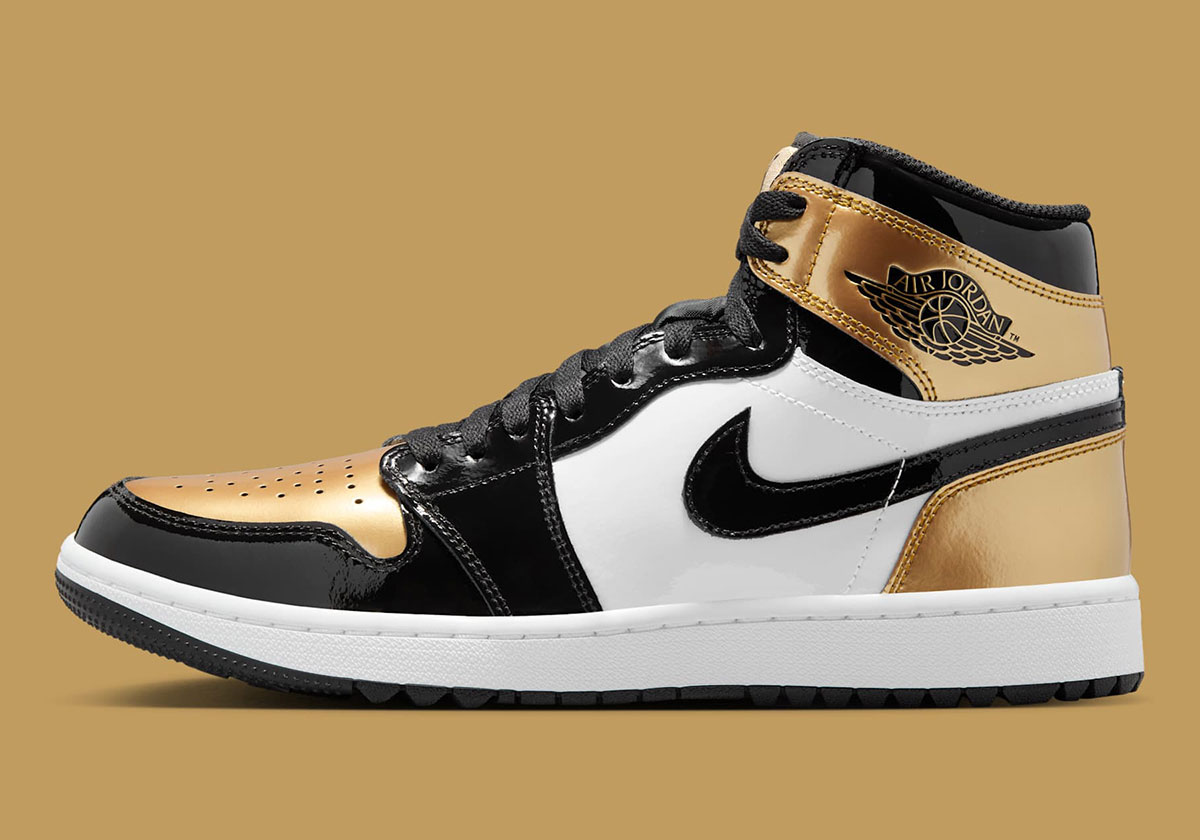 Air Jordan 1 High Golf Black White Metallic Gold Dq0660 002 3