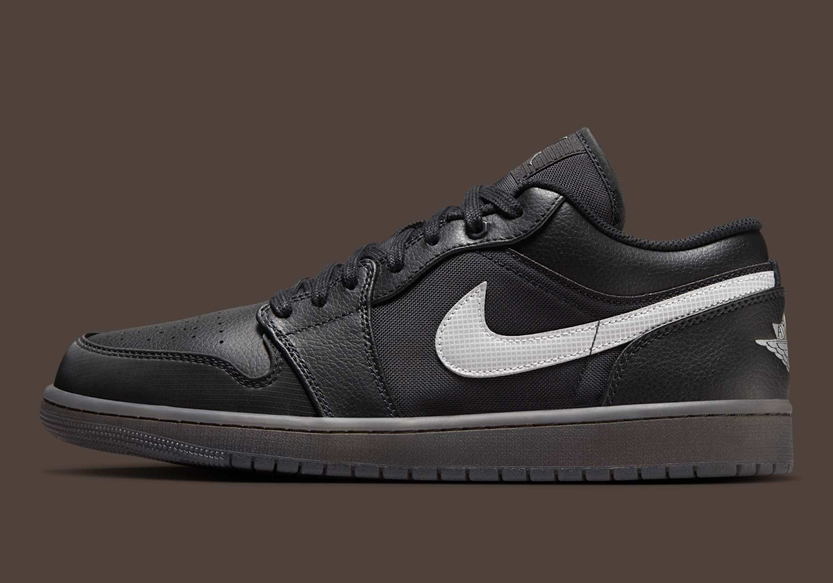 Air Jordan 1 Low Black Reflective Dark Gum Hv5968 001 9