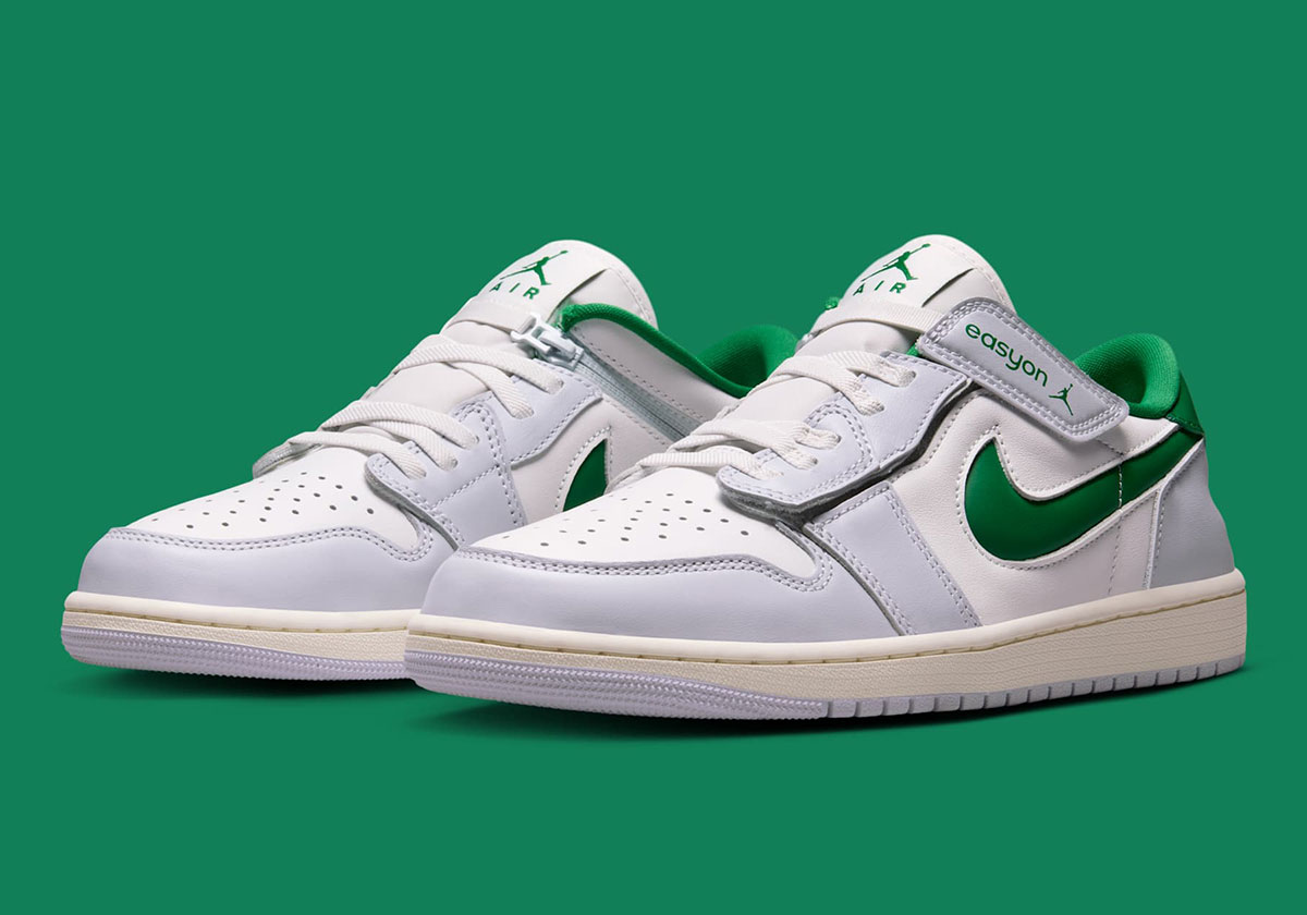 Jordan Adds A Green Swoosh To The Accessible Air Jordan 1 Low EasyOn