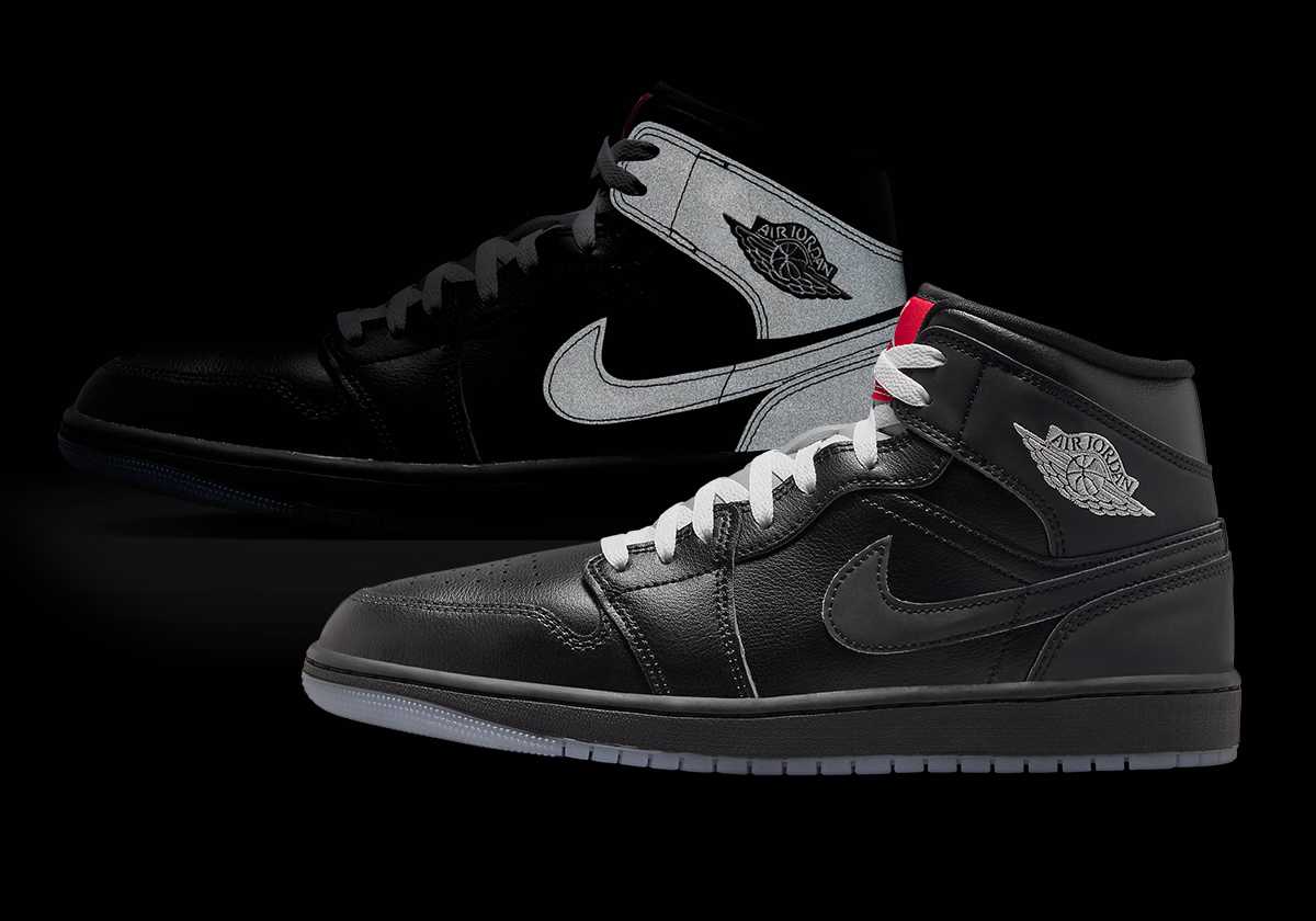 Air Jordan 1 Mid Black Metallic Reimagined HV5177 010 SneakerNews