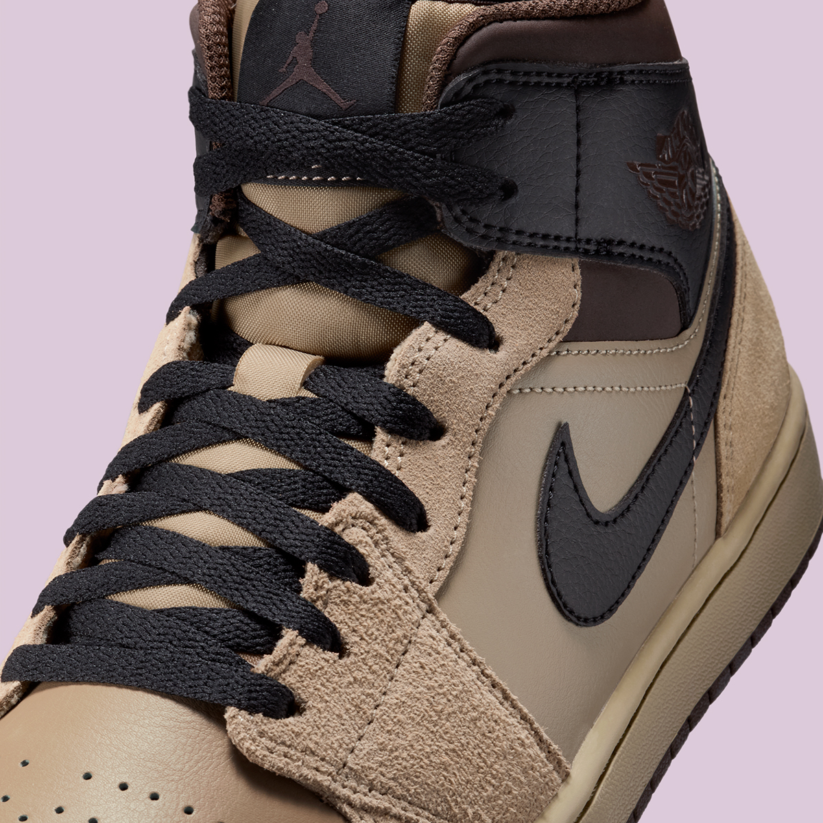 Air Jordan 1 Mid Khaki Black Baroque Brown Gum Light Brown Hv6422 200 2