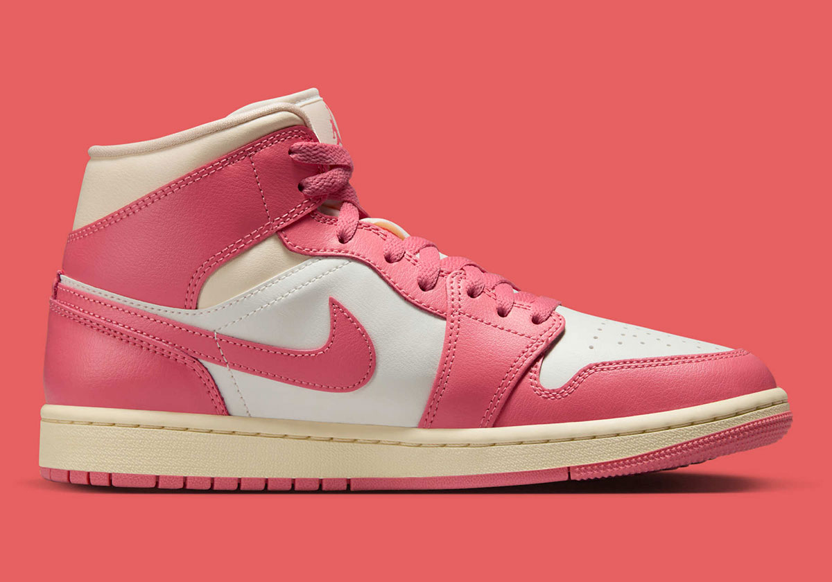 Air Jordan 1 Mid Sail Pink Salt Guava Ice Muslin Bq6472 109 6