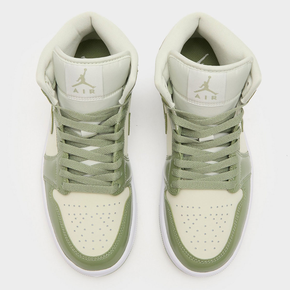 Air Jordan 1 Mid Sea Glass Oil Green Metallic Silver Hf4049 003 2