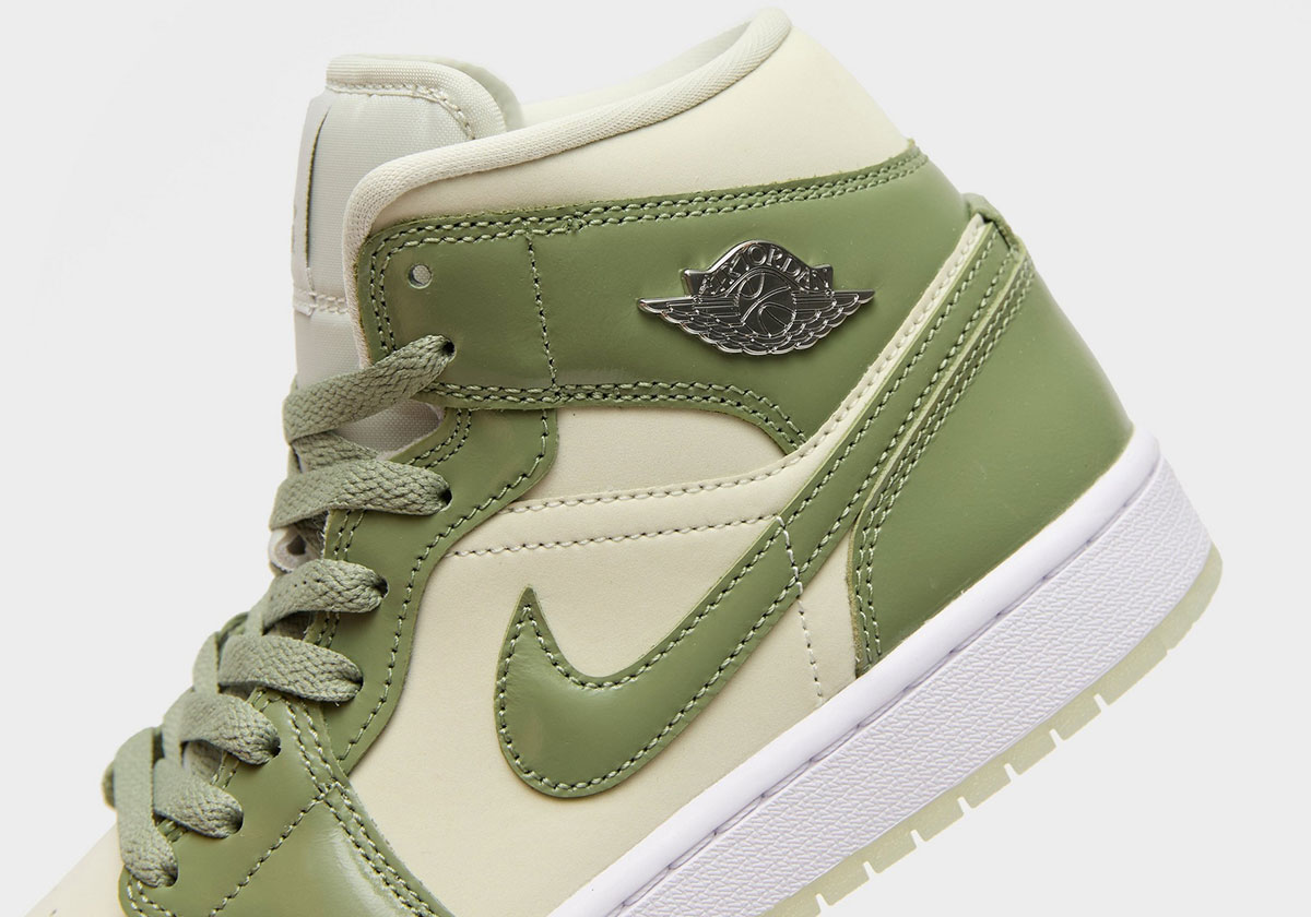 Air Jordan 1 Mid Sea Glass Oil Green Metallic Silver Hf4049 003 4