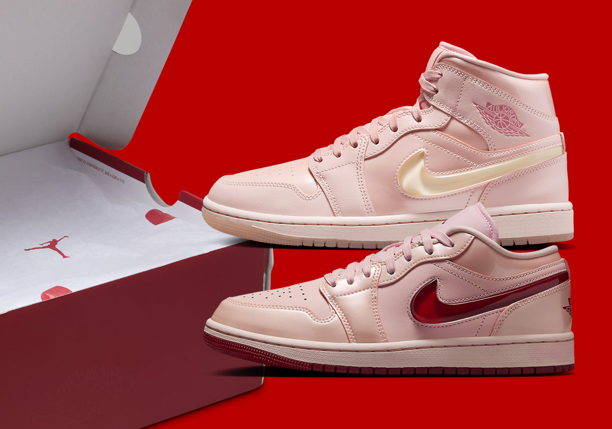 Big Jelly Swooshes Decorate The Air Jordan 1 "Valentine's Day 2025"