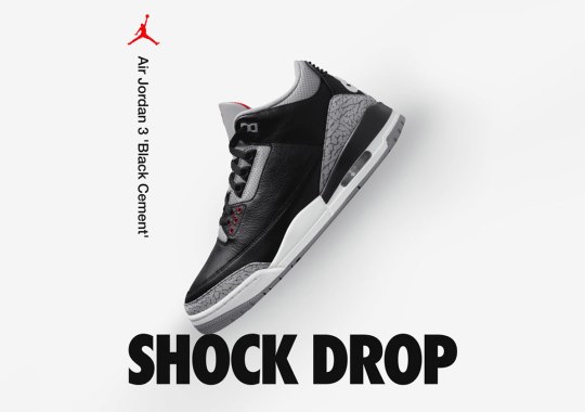 Air Jordan 3 "Black Cement" Shock Drop Confirmed