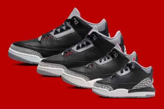 Official Images Of The Air Jordan 3 “Black Cement” (Full Family Sizes)