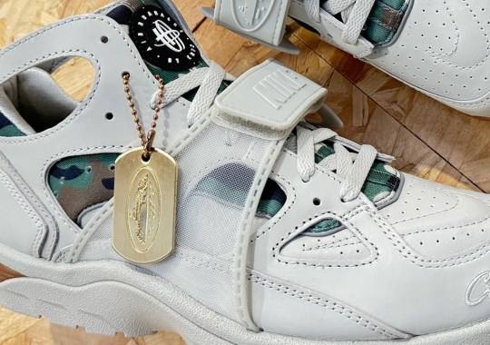 Corteiz Teases A "Light Bone" Colorway Of Their Nike Air Trainer Huarache