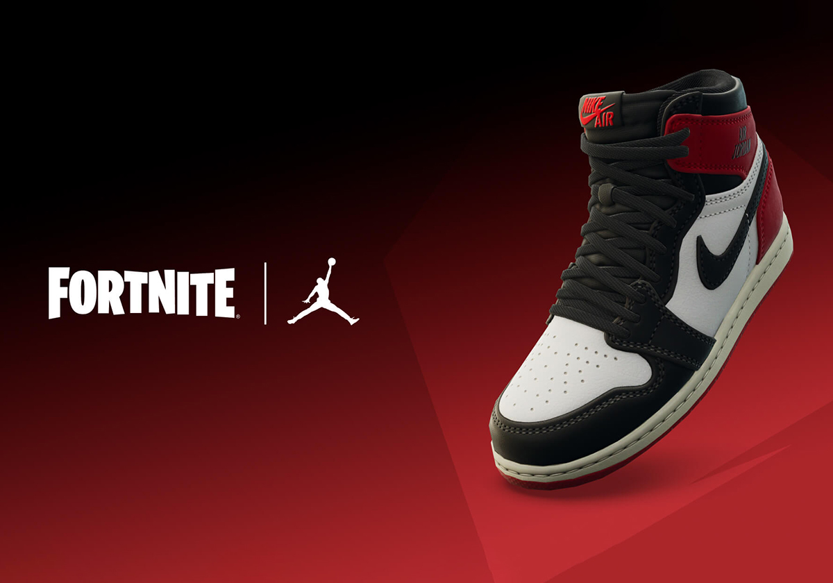 Fortnite Kicks Air Jordan 1 Black Toe 1