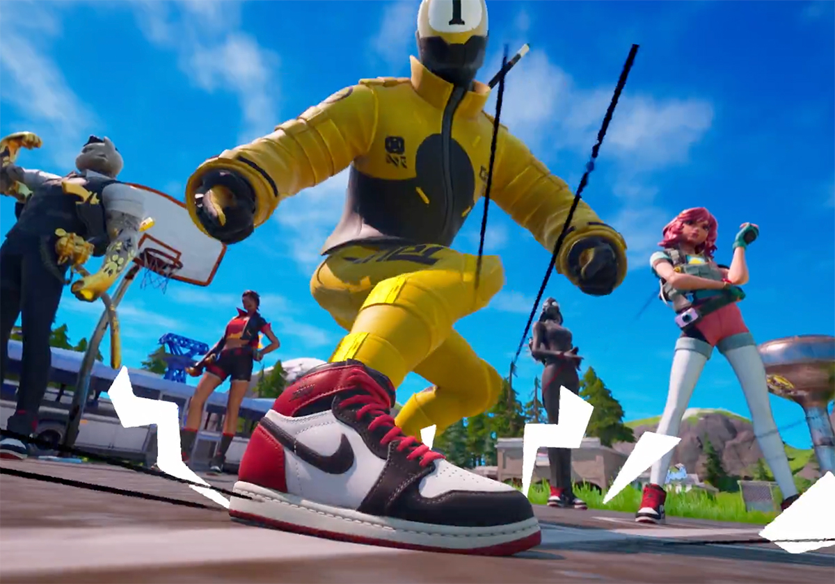 Fortnite Kicks Air Jordan 1 Black Toe SneakerNews