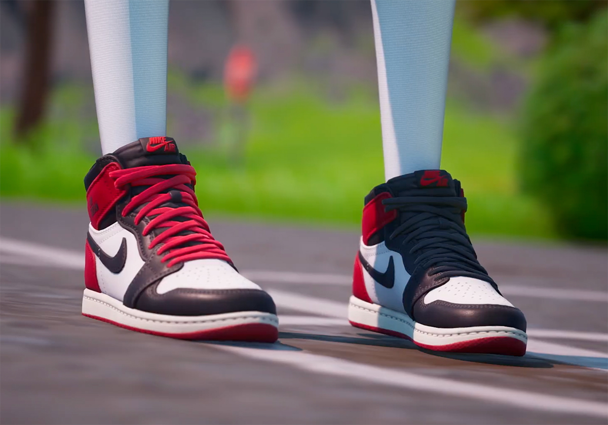 Fortnite Kicks Air Jordan 1 Black Toe 4