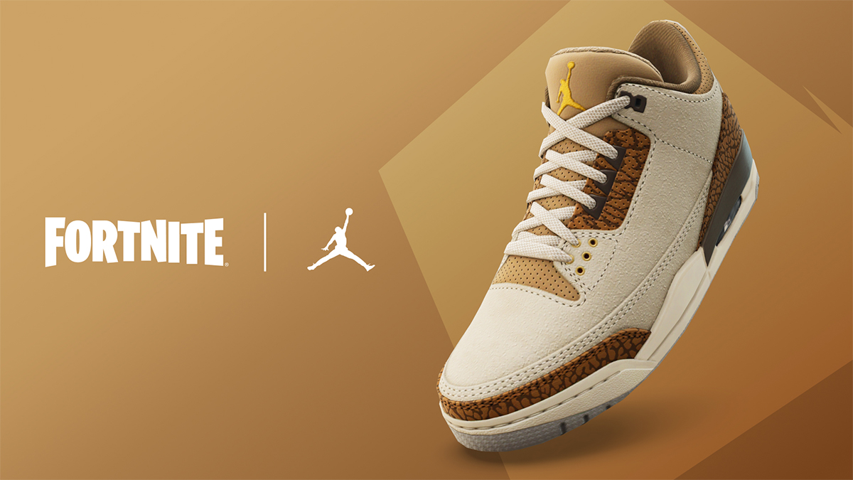 Fortnite Kicks Jordan 3 Palomino