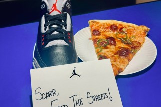 Air Jordan 3 “Black Cement” Releasing At Scarr’s Pizza