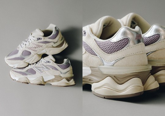 Floral Tones Take Hold On The New Balance 9060 "Beige/Violet"