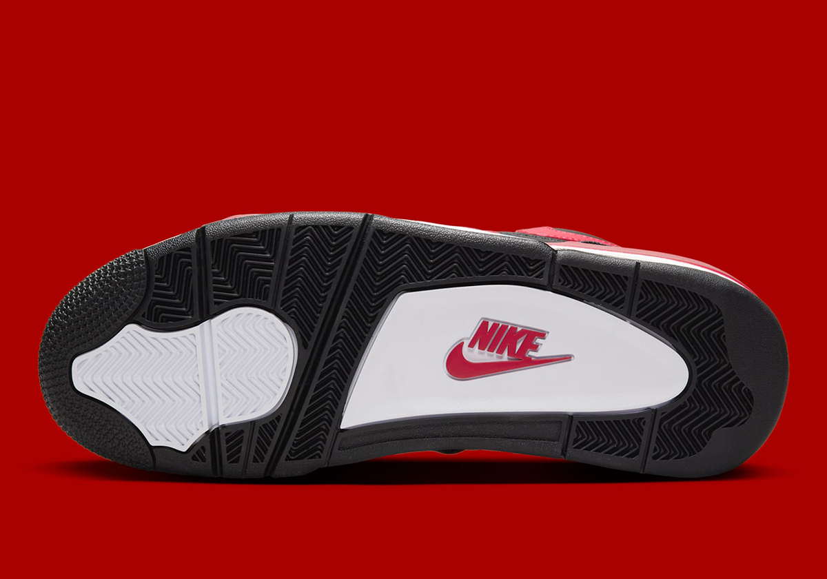 :nike Air Flight 89 Low Black Gym Red White Fz3045 001 5