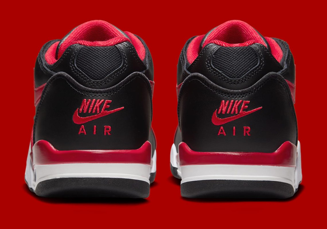New Men Nike Air Flight 89 Low Bred  FZ3045-001  Black/Gym Red/White Mens Nike Air Flight 89 Sneakers | Black/Gym Red | ShopWSS main image 3
